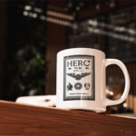 Hero To Be Book Cover Ceramic Mug Premium Print Coffee Cup - Image 4