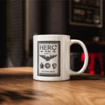 Hero To Be Book Cover Ceramic Mug Premium Print Coffee Cup - Image 5
